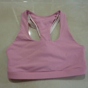 Fabletics Sports Bra Pink Racerback XS Stretch Activewear